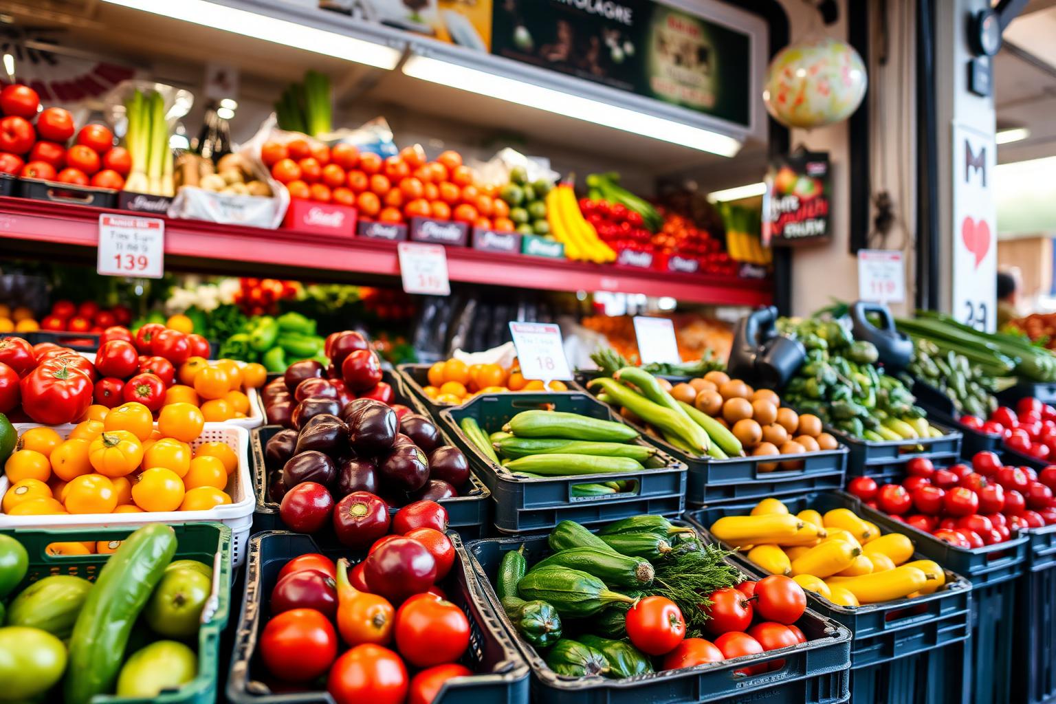 Fresh fruits and vegetables display at our shop in West Patel Nagar, New Delhi
